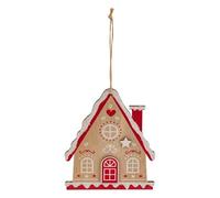 Atmosphera Créateur d'intérieur - Sujet de Noël Maison Biscuit 14cm Beige