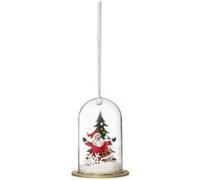 Atmosphera Créateur d'intérieur - Sujet de Noël "Père Noël Cloche" 10cm Blanc Blanc