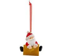 Atmosphera Créateur d'intérieur - Sujet de Noël Père-Noël "Lettre" 6cm Multicolore Multicolore