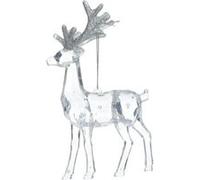 Atmosphera Créateur d'intérieur - Sujet de Noël Renne "Jardin Enchanté" 14cm Transparent Transparent G