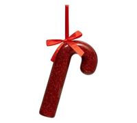 Atmosphera Créateur d'intérieur - Sujet de Noël Sucre d'orge Pailleté 15cm Rouge
