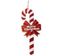 Atmosphera Créateur d'intérieur - Sujet de Noël "Sucre d'Orge XL" 56cm Rouge G