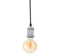 ATMOSPHERA CREATEUR D'INTERIEUR Suspension ampoule - 5 x 7 cm - Métal - Argent