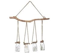 Atmosphera Créateur d'intérieur - Suspension Murale 4 Fleurs Séchées 53cm Naturel