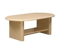 ATMOSPHERA CREATEUR D'INTERIEUR - Table basse douglas ovale 60 x 110 cm beige