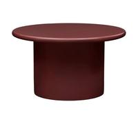 ATMOSPHERA CREATEUR D'INTERIEUR - Table basse ronde douglas, diamètre 80 cm, rouge