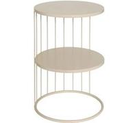 Atmosphera Créateur d'intérieur - Table d'Appoint Design Métal "Kobu" 52cm Beige Beige G
