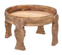 Atmosphera Créateur d'intérieur - Table d'Appoint en Bois "Gypsy" 51cm Naturel Beige G