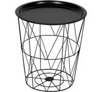 Table d’appoint ""Kumi"" noir 40x37x37cm - Atmosphera createur d'interieur