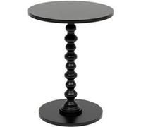 Atmosphera Créateur d'intérieur - Table d'Appoint Ronde "Alix" 50cm Noir Noir