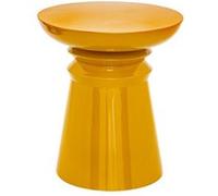 Atmosphera Table d'appoint Jaya totem métal jaune moutarde D38cm