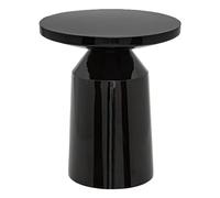 Atmosphera Créateur d'Intérieur - Table d'Appoint Totem Sita en Métal Noir - Table pour Chambre, Salon, Entrée - D38cm