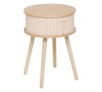 Atmosphera Créateur d'intérieur - Table de Chevet 2 Portes Nysos 54cm Beige