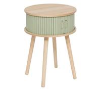 Atmosphera Créateur d'intérieur - Table de Chevet 2 Portes Nysos 54cm Vert