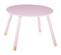 ATMOSPHERA CREATEUR D'INTERIEUR Table Douceur Rose pour Enfant en Bois Ø60cm