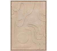 Atmosphera Créateur d'intérieur - Tableau Déco en Relief "Azra" 50x70cm Beige Beige G