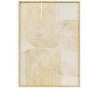 Atmosphera Créateur d'intérieur - Tableau Imprimé Déco "Elin" 50x70cm Beige & Doré Beige G