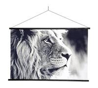 ATMOSPHERA CREATEUR D'INTERIEUR Tableau Toile Lion 73x110 cm