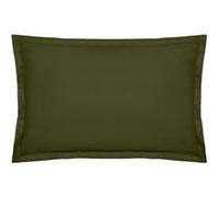 Taie d'oreiller ""Carina"" coton 50x70cm vert kaki - Atmosphera Créateur d'intérieur
