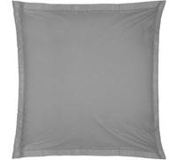 Atmosphera Taie d'oreiller Percale Coton 63x63 cm Gris