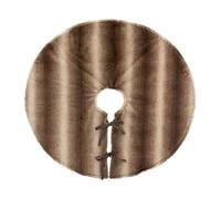 Atmosphera Créateur d'intérieur - Tapis de Sapin Déco Effet Fourrure 90cm Marron