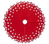 Créateur d'intérieur - Tapis de Sapin Déco Etoiles 100cm Rouge