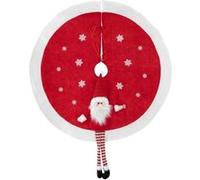 Atmosphera Créateur d'intérieur - Tapis de Sapin Déco "Père Noël" 90cm Rouge Rouge G