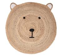 Atmosphera - Tapis enfant Ourson - Jute - Diamètre 100 cm