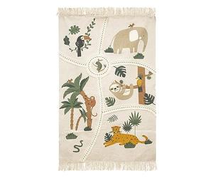 ATMOSPHERA CREATEUR D'INTERIEUR Tapis Rectangle Coton Jungle 100x150