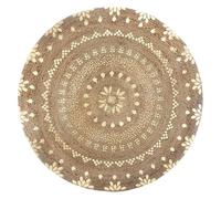 Atmosphera Créateur d'intérieur - Tapis Rond en Jute Gold Shine 115cm Naturel & Or