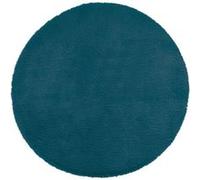 Atmosphera Créateur d'intérieur - Tapis Rond Imitation Fourrure Doucea 80cm Bleu Canard Bleu G