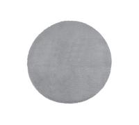 Atmosphera Créateur d'intérieur - Tapis Rond Imitation Fourrure "Doucea" 80cm Gris