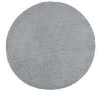 Atmosphera Créateur d'intérieur - Tapis Rond Imitation Fourrure "Doucea" 80cm Gris