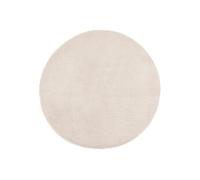 Atmosphera Tapis rond Doucea imitation fourrure 80 cm Ivoire