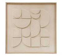 Atmosphera Créateur d'intérieur - Toile Déco 3D Catalina 60x60cm Blanc