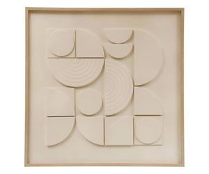 Atmosphera Créateur d'intérieur - Toile Déco 3D Catalina 60x60cm Blanc