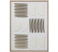 Atmosphera Créateur d'intérieur - Toile Déco 3D "Nourane" 45x60cm Blanc Blanc