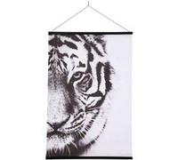 Créateur d'intérieur - Toile Suspendue Imprimée Tigre 73x100cm Noir