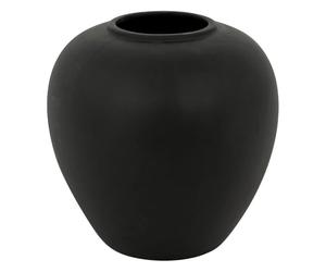 Atmosphera Créateur d'intérieur - Vase Boule en Dolomite Rily 22cm Noir