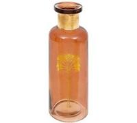Créateur d'intérieur - Vase Bouteille Déco Tropical Boudoir 22cm Ambre