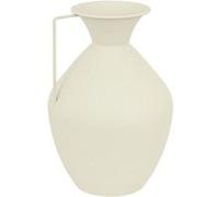 Atmosphera Créateur d'intérieur - Vase Cruche en Métal "Sylvain" 36cm Blanc Blanc G