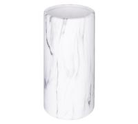 Atmosphera Créateur d'intérieur - Vase Cylindrique Effet Marbre Sao 20cm Blanc