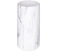 Atmosphera Créateur d'intérieur - Vase Cylindrique Effet Marbre "Sao" 20cm Blanc Blanc G