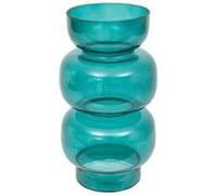 Atmosphera – Vase en verre Be Vintage 25 cm Bleu canard