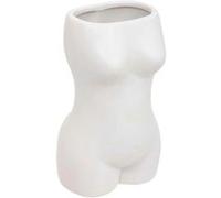 Atmosphera - Vase design Corps "Soleya" 17 cm Blanc