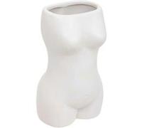 Atmosphera Créateur d'intérieur - Vase Design Corps "Soleya" 17cm Blanc Blanc G