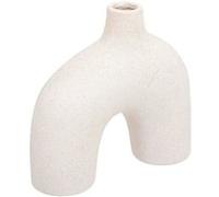Créateur d'intérieur - Vase Design en Céramique "Asy" 18cm Blanc