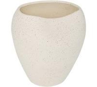 Atmosphera – Vase Sien en grès H29,5 cm Blanc