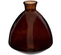 Vase Candy en verre recyclé brun H19cm