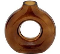 Atmosphera Créateur d'intérieur - Vase Design en Verre "Circle" 20cm Ambre G